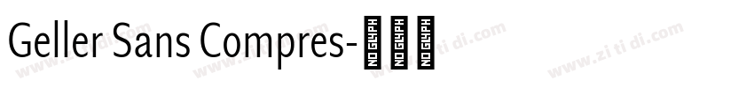 Geller Sans Compres字体转换